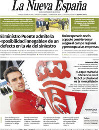 Portada La Nueva España 2026-01-22