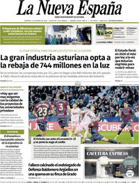 Portada La Nueva España 2026-03-22