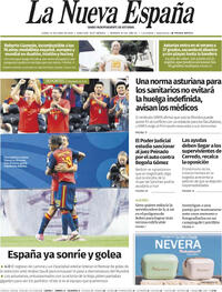 Portada La Nueva España 2026-06-22