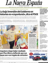 Portada La Nueva España 2026-07-24