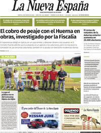 Portada La Nueva España 2026-08-25