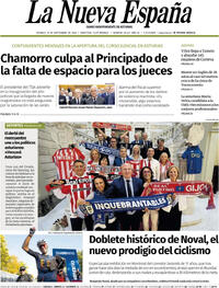 Portada periódico La Nueva España