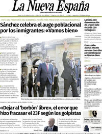 Portada La Nueva España 2026-02-26