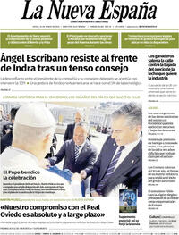 Portada La Nueva España 2026-03-26