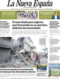 Portada La Nueva España 2026-06-26