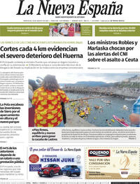 Portada La Nueva España 2026-08-26