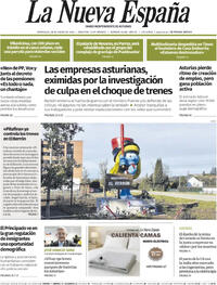 Portada La Nueva España 2026-01-28