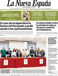 Portada La Nueva España 2026-02-28