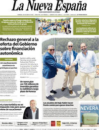 Portada La Nueva España 2026-06-28