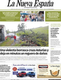 Portada La Nueva España 2026-08-28