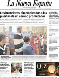Portada La Nueva España 2026-06-29