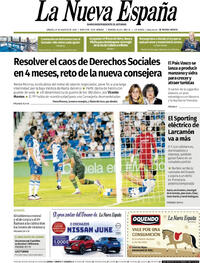 Portada La Nueva España 2026-08-29