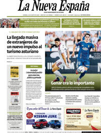 Portada La Nueva España 2026-08-30