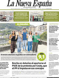 Portada La Nueva España 2026-08-31
