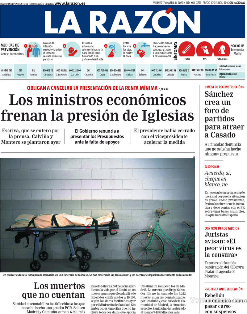 Portada ABC 2020-04-17