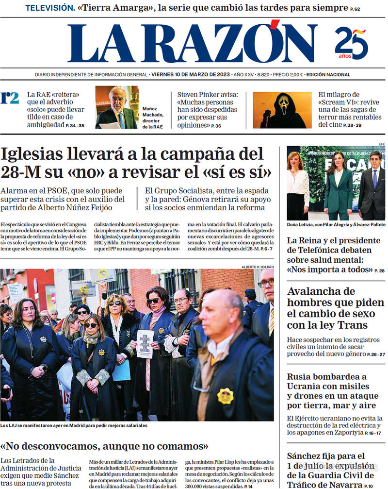 Portada La Razón 2023-03-11