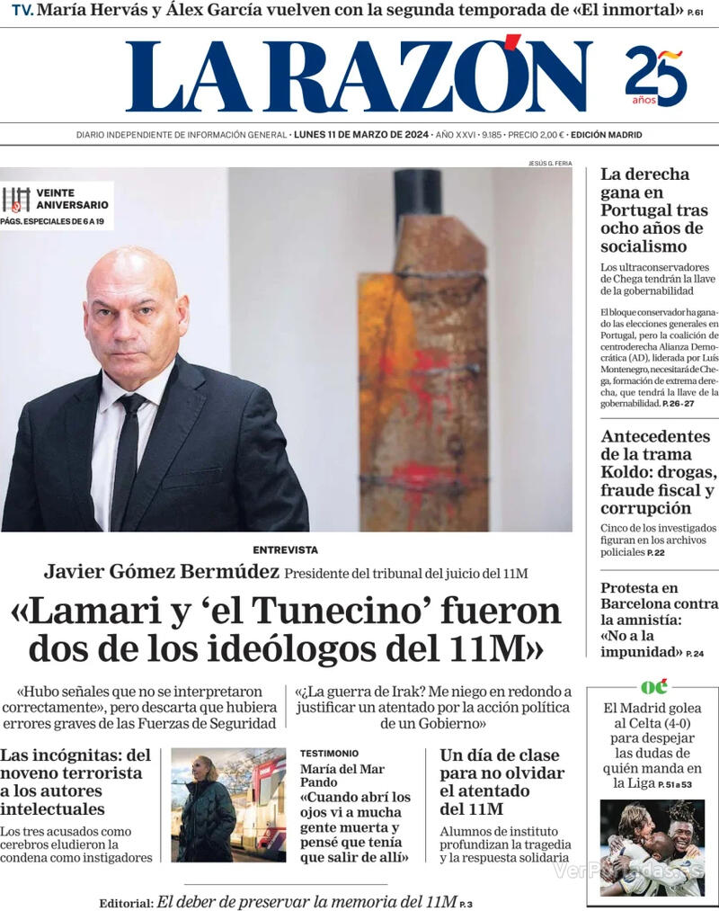 Portada La Razón 2024-03-12