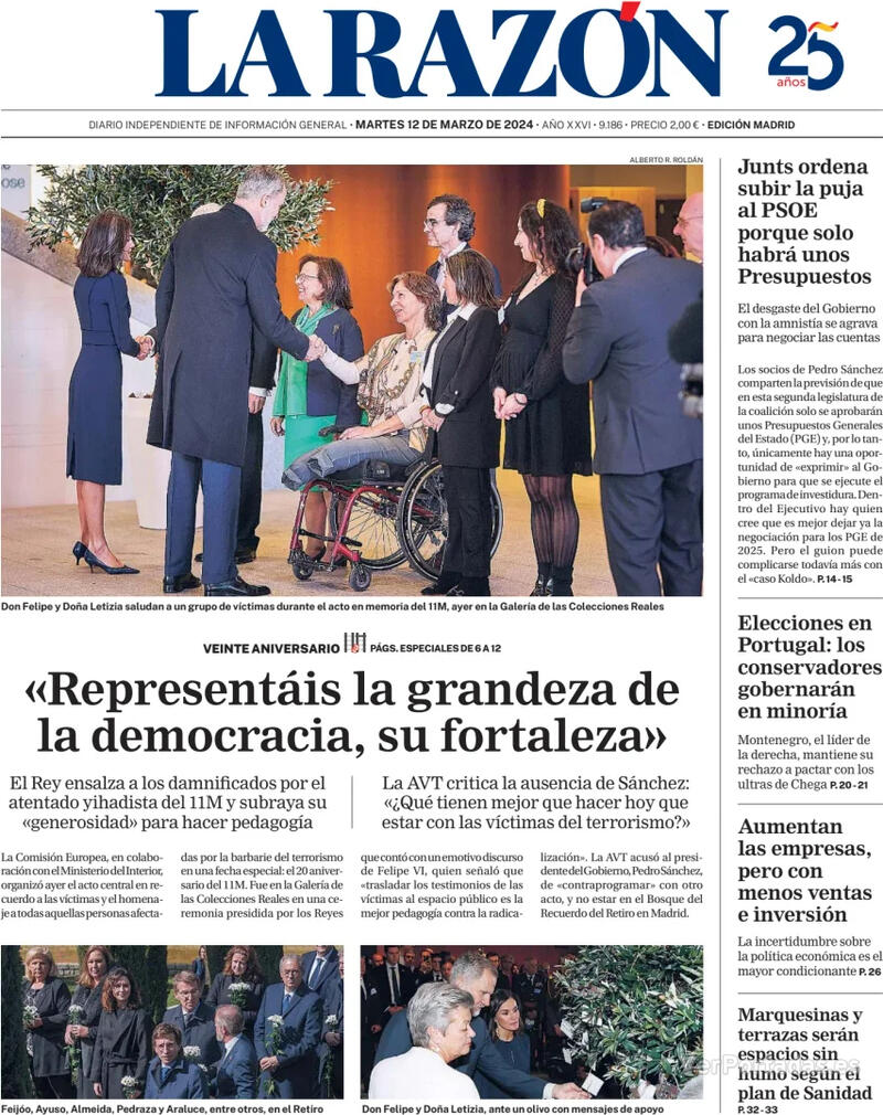 Portada La Razón 2024-03-13