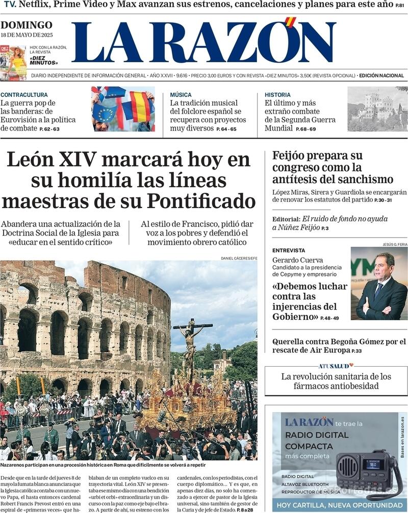 Portada ABC 2025-05-18