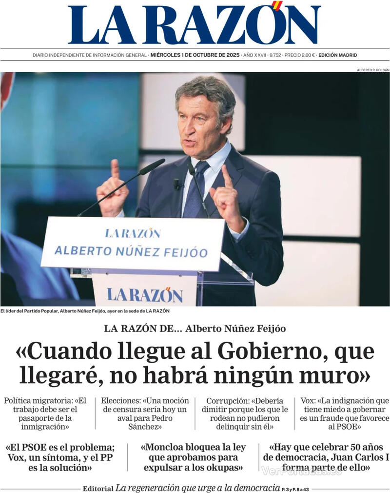 Portada ABC 2025-10-01