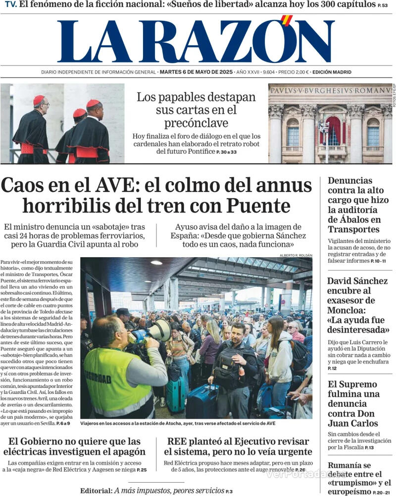 Portada ABC 2025-05-06