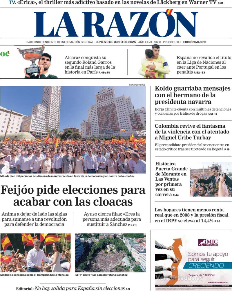 Portada ABC 2025-06-09