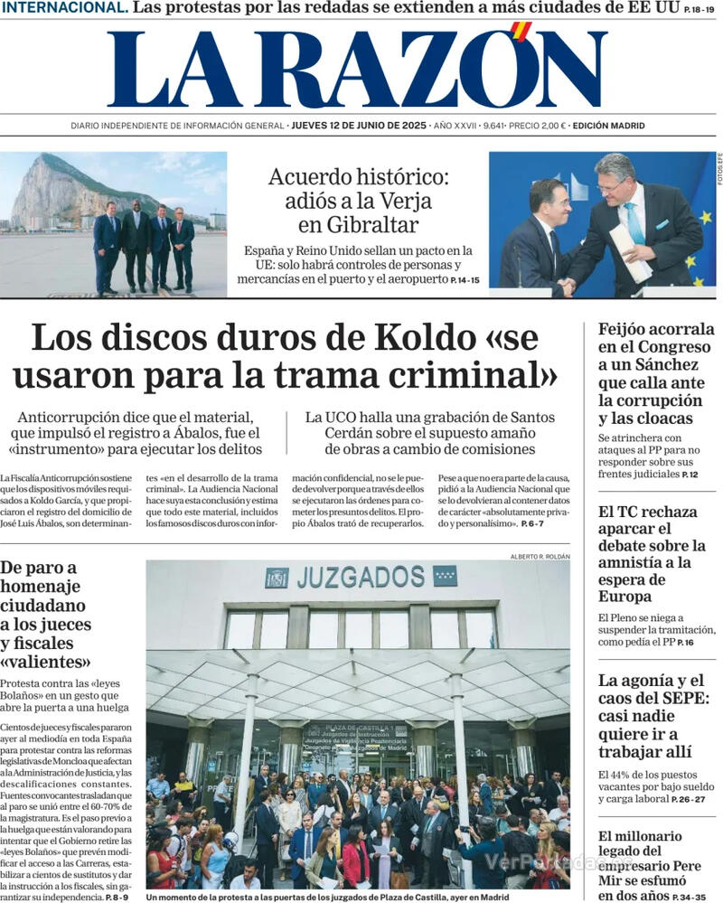 Portada ABC 2025-06-12
