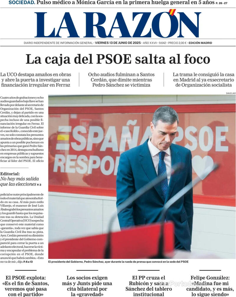 Portada ABC 2025-06-13