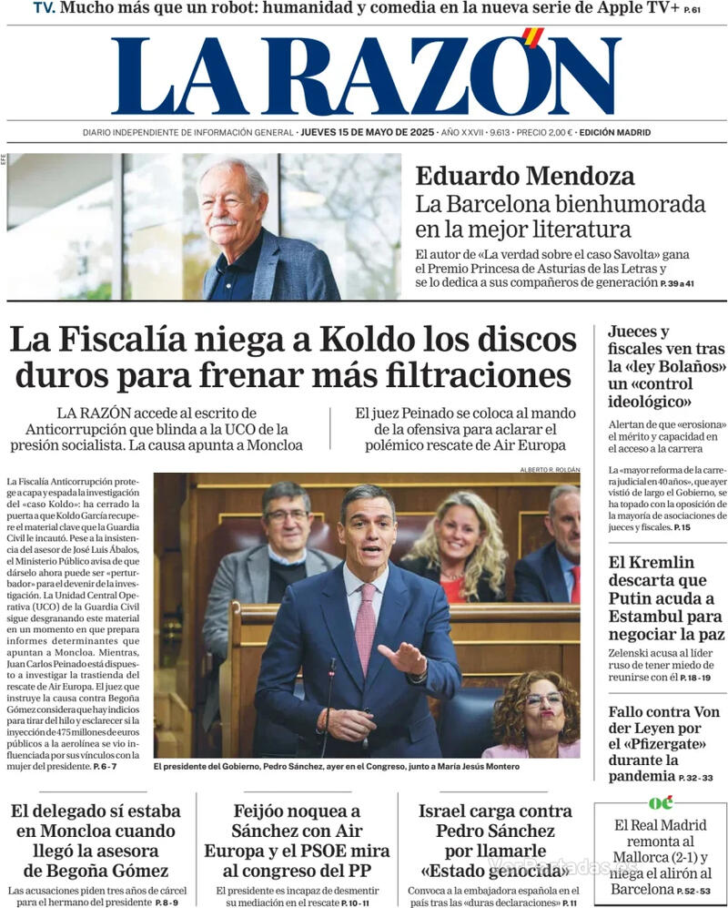 Portada ABC 2025-05-15