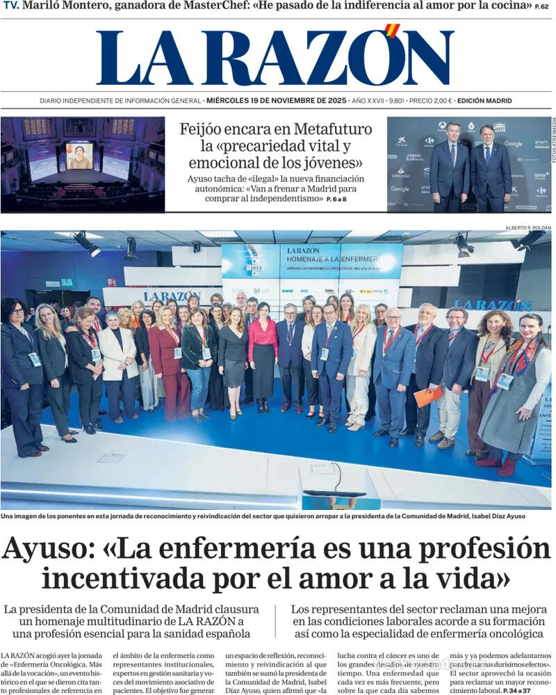 Portada ABC 2025-11-19