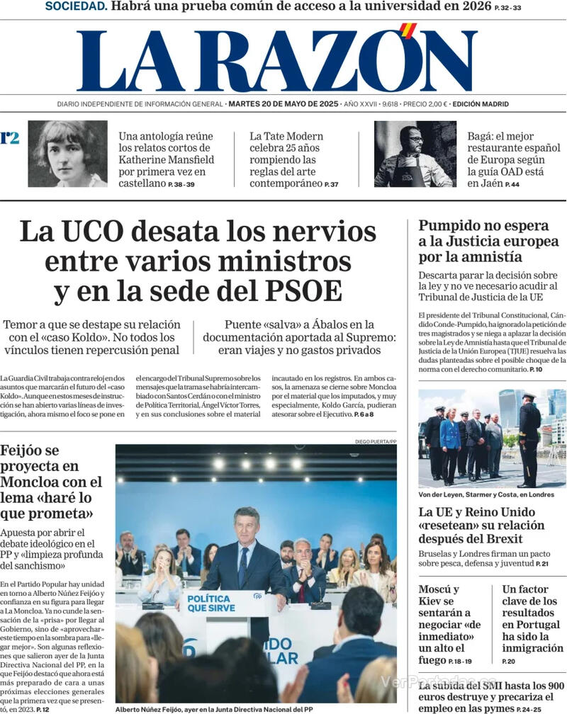 Portada ABC 2025-05-20