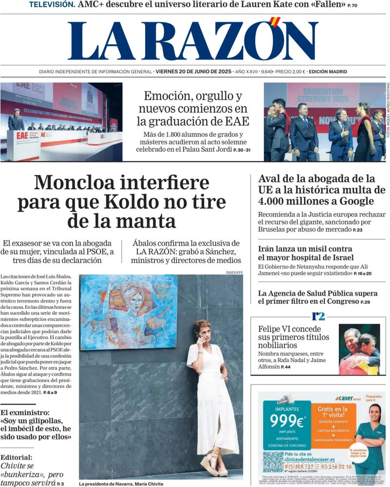 Portada ABC 2025-06-20