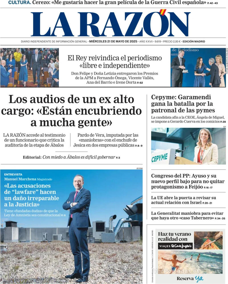Portada ABC 2025-05-21