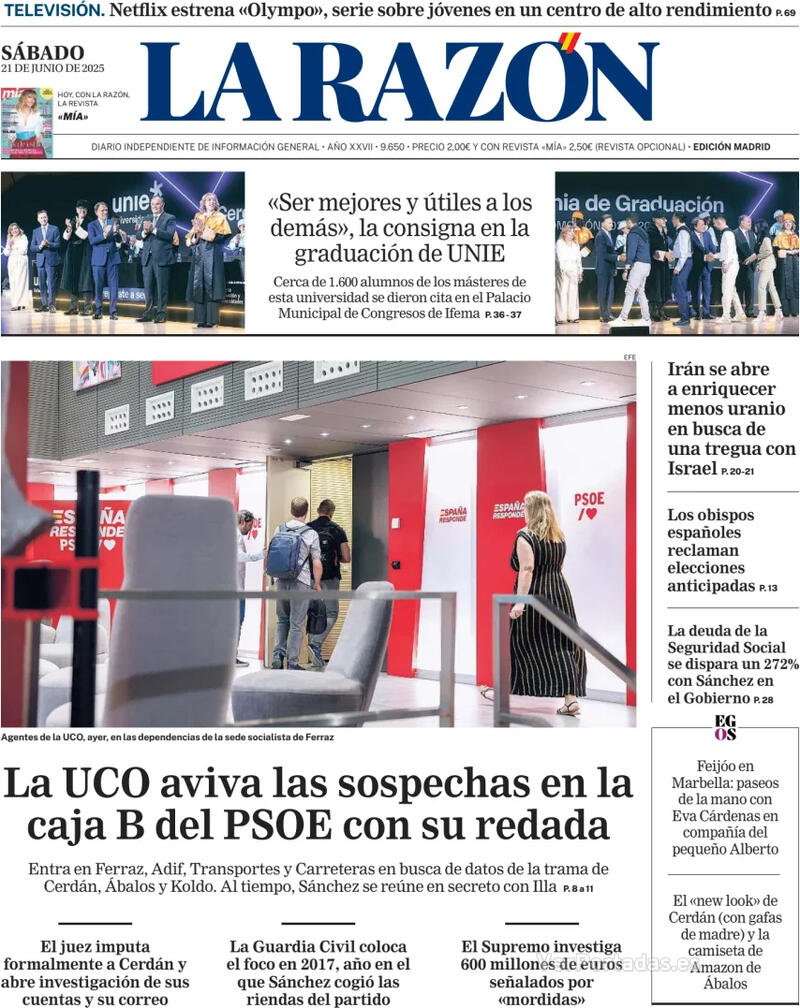 Portada ABC 2025-06-21