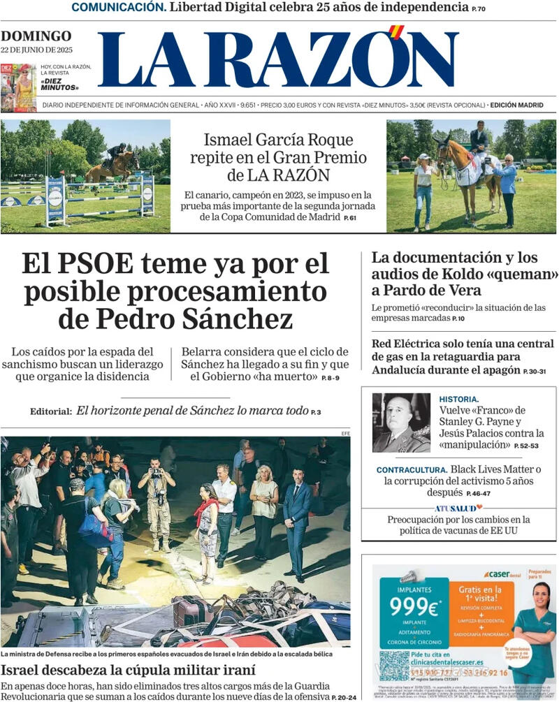 Portada ABC 2025-06-22