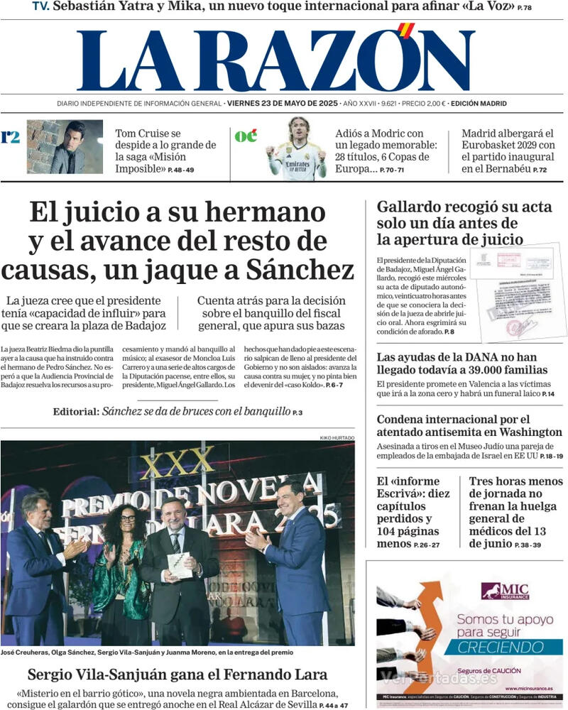 Portada ABC 2025-05-23