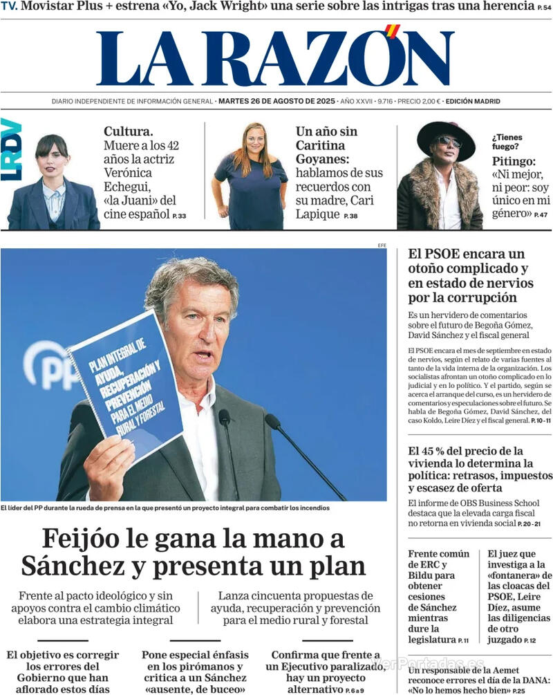Portada ABC 2025-08-26