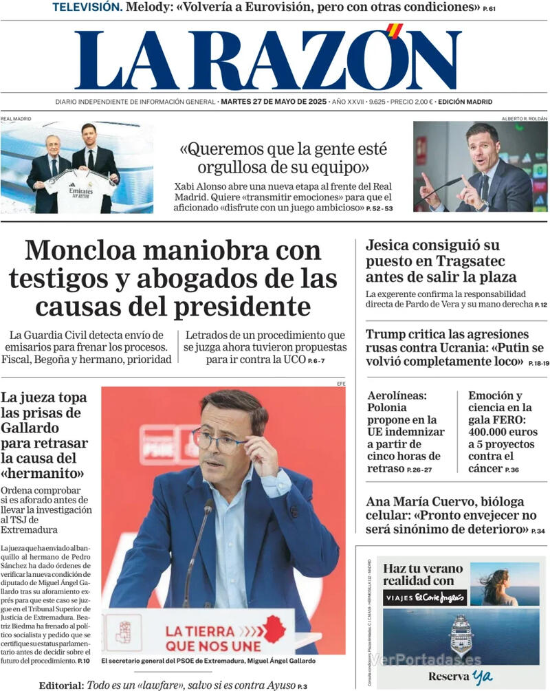 Portada ABC 2025-05-27