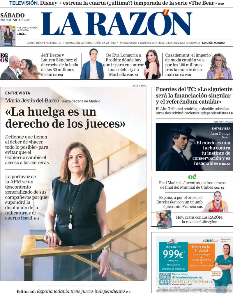 Portada ABC 2025-06-28