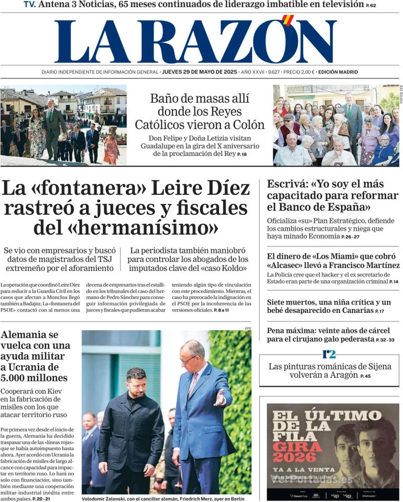 Portada ABC 2025-05-29