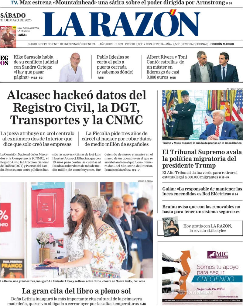Portada ABC 2025-05-31