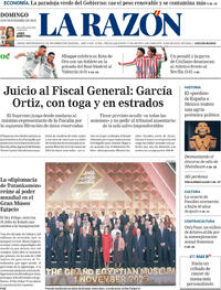 Portada La Razón 2025-11-02