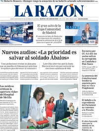 Portada periódico La Razón