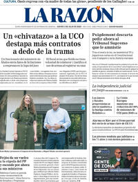 Portada periódico La Razón