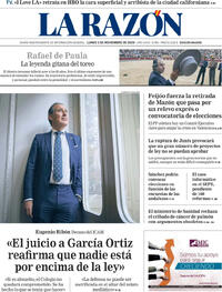 Portada La Razón 2025-11-03