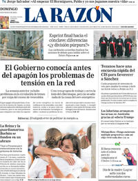 Portada periódico La Razón