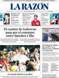 Portada La Razón 2025-08-04