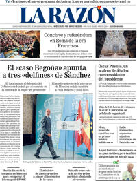 Portada periódico La Razón