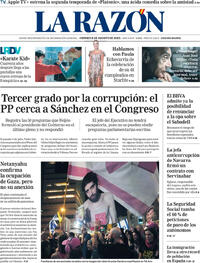 Portada La Razón 2025-08-08