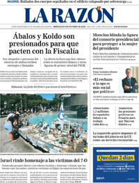 Portada La Razón 2025-10-08